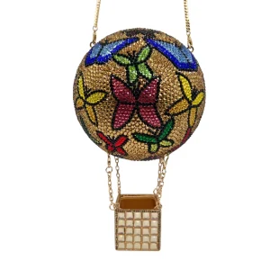 Crystal Clutch Butterfly Hot Air Balloon Diamond-encrusted Dinner Bag Luxury Full Of Diamonds Clutch Women's Bag Luxury Handbags - AliExpress Women's Handbags