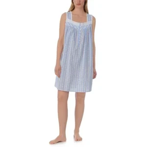 Lanz of Salzburg Women's 100% Cotton Sleeveless Chemise Nightgown, Lace Trim, Pintuck and Button Detail, 36" Length - AliExpress Women's Sleep & Lounge