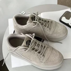 Women Vintage Breathable Thick Bottom Running Sports Shoes Comfortable Lace Up Genuine Leather Walking Shoes Jogging Sneakers - AliExpress Sneakers