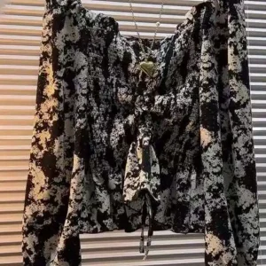 New Womens Faionable Spring Clothes French Retro Floral O Ne Cleanfit Polypropylene Long Sve irt Thin And Deformable - AliExpress Shirts & Blouses
