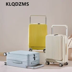 KLQDZMS 20"22"224"26 Inch Carry-on Travel Luggage Front Opening Laptop Boarding Case Women's ABS+PC Trolley Case Cabin Suitcase - AliExpress Luggage