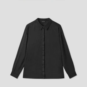 Romishostudio Women's Casual Loose Long Sleeve Pure Color Linen Shirt Breathable Comfortable  Collar Mid-Length Spring Fa... - AliExpress Shirts & Blouses