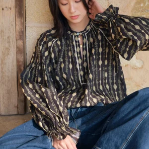 Biggie  Artistic Style Long Sleeve Shirt Women's Cotton Linen Blend Loose Fit Shirt Stand Collar Button up Spring Summer - AliExpress Shirts & Blouses