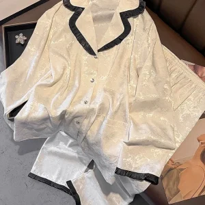 New sleepwear long sleeved sweet and high-end mulberry silk home suit set - AliExpress Women's Sleep & Lounge