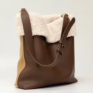 Autumn Winter Unisex Faux Shearling Bucket Bag Women’s Shoulder Crossbody Underarm Tote Fashion Plush Top-Handle Handbag - AliExpress Women's Handbags