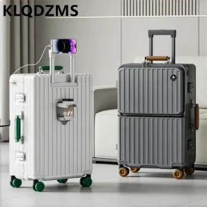KLQDZMS 20"24"26 Inch Women's Cabin Luggage Handheld Travel Suitcase Men's Front Opening Boarding Case Laptop Trolley Case - AliExpress Luggage