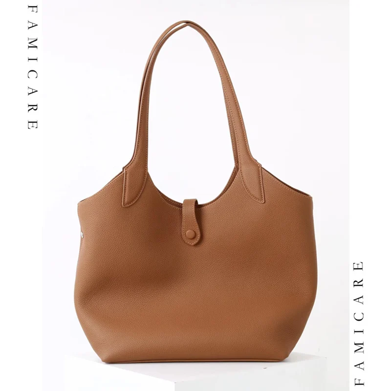 Women Large Capacity Genuine Leather Tote Bags Multi-Functional Shoulder Bag with Detachable Inner Pouch Lady Stylish Handbag - AliExpress Women's Handbags