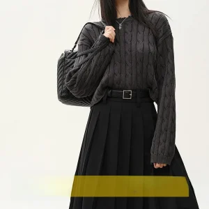 Amyy Studios Special Offer 7 Faionable round Ne Silk Cotton High Waist Long Sve Knitted Sweater Ele Commute Sle - AliExpress Sweaters&Jumpers