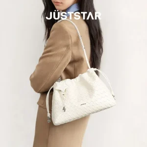 JUST STAR starfish stray bag 2026 new female commuter underarm cloud bag bucket large capacity woven tote bag - AliExpress Women's Handbags