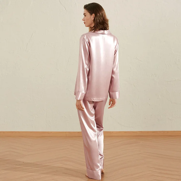 Mulberry Silk Pajamas Set No Piping Design Ultimate Comfort Homewear Elegance Luxuary Women's Comfortable XXL Long Sleeve Pants - AliExpress Women's Sleep & Lounge