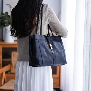 PNDME fashion designer luxury handmade genuine leather women's large-capacity tote bag travel handbag cow leather shoulder bag - AliExpress Women's Handbags