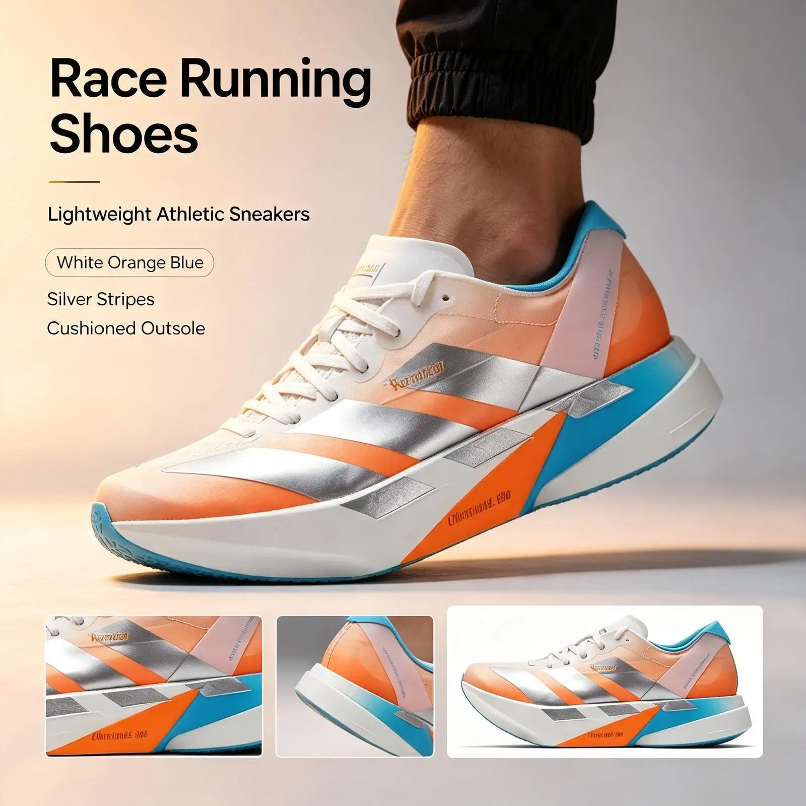 Popular Authentic Adidas Evo SL Gradient Racing Running Shoes Lightstrike Pro Lightweight Marathon Sneakers Men Women KH6360 - AliExpress Sneakers