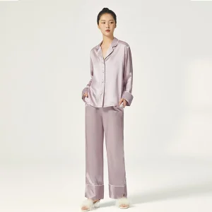 Pure Silk Pajamas Women Solid Color Button Up Sleepwear Elegant Antibacterial Nightwear Casual Loungewear for Spring Summer - AliExpress Women's Sleep & Lounge