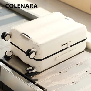COLENARA Suitcase on Wheels Suitcase Zipper Boarding Box Women's Trolley Case 20"24 Inch ABS + PC Wheeled Travel Bag Luggage - AliExpress Luggage