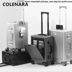 COLENARA 20"24 Inch Travel Bag Men's Boarding Box Business Luggage Full Aluminum Magnesium Alloy Trolley Case Women's Suitcase - AliExpress Luggage