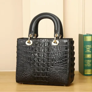 New Crocodile Pattern Luxury Designer Handbag Shoulder Crossbody Genuine Leather Fashion Women's Bag High-end  сумка через плечо - AliExpress Women's Handbags