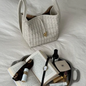 White Woven Bucket Bag Women's Handbag Summer 2026 New Style Premium Elegant Crossbody Tote Basket Bag Casual Shoulder Bag - AliExpress Women's Handbags