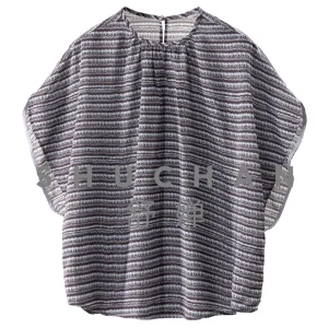 French Artistic Sense Striped Printing Bag Rotator Sleeve T-shirt Women's 19W2 Blusas Mujer De Moda 2026 Verano Elegantes - AliExpress Shirts & Blouses
