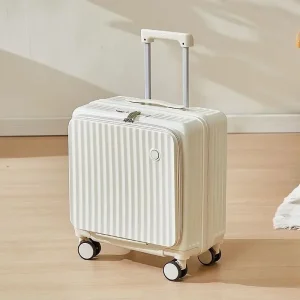 Side Opening Luggage 20 24 Inch Large Capacity Deep Compartment Travel Suitcase Carry On Trolley Case Lock Spinner Wheels Women - AliExpress Luggage
