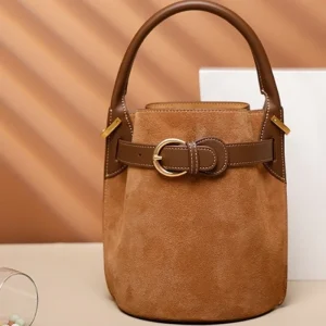 Bucket bag made of genuine leatherdesign light luxury handbag, shoulder and crossbody bag women - AliExpress Women's Handbags