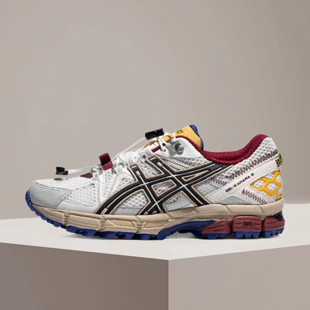 ASICS Gel-Kahana 8 FL Low-Top Running Shoes White/Black/Yellow Comfort Style Breathable Sole for Women Fit Colorway 1012B634-100 - AliExpress Sneakers