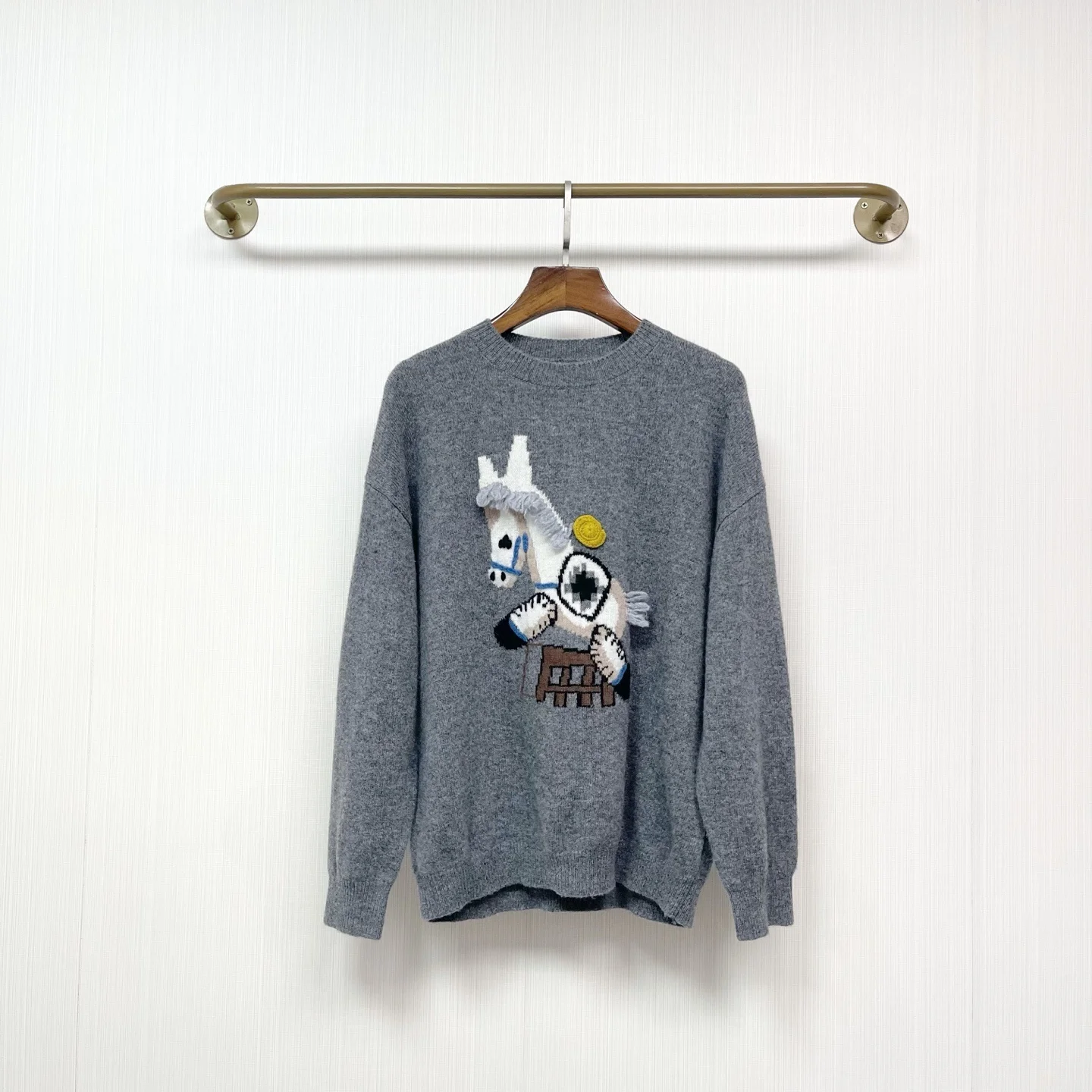 High quality autumn and winter new product women's round neck sweater loose solid color knitted top - AliExpress Sweaters&Jumpers