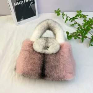Luxury Plush Women's Bag Mink Fur Tote Bag Women's Handbag Designer Women's Bags Fashionable Women's Bag - AliExpress Women's Handbags