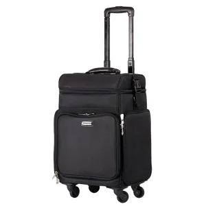 Creative Cosmetic case with wheels women rolling luggage tattoo nail kit suitcase oxford multi-function trolley makeup toolbox - AliExpress Luggage
