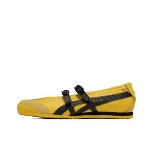Onitsuka Tiger MEXICO 66 TGRS Women's Yellow/Black Mary Janes – Two-Tone Ballet Style, Double-Buckle Design 1182A678-750 - AliExpress Sneakers