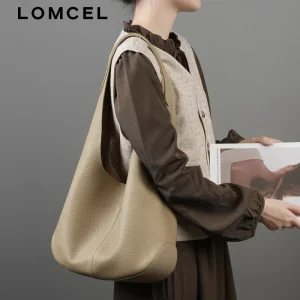 LOMCEL 47 New women's bag - bucket bag with large capacity, top-grain leather Totter bag, high-end style, side shoulder leather - AliExpress Women's Handbags