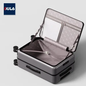 DULA Suitcase Wide Handle Travel Suitcase Men 20 24 26 Carry-On Luggage Women PC Aluminum Frame Trolley Case - AliExpress Luggage