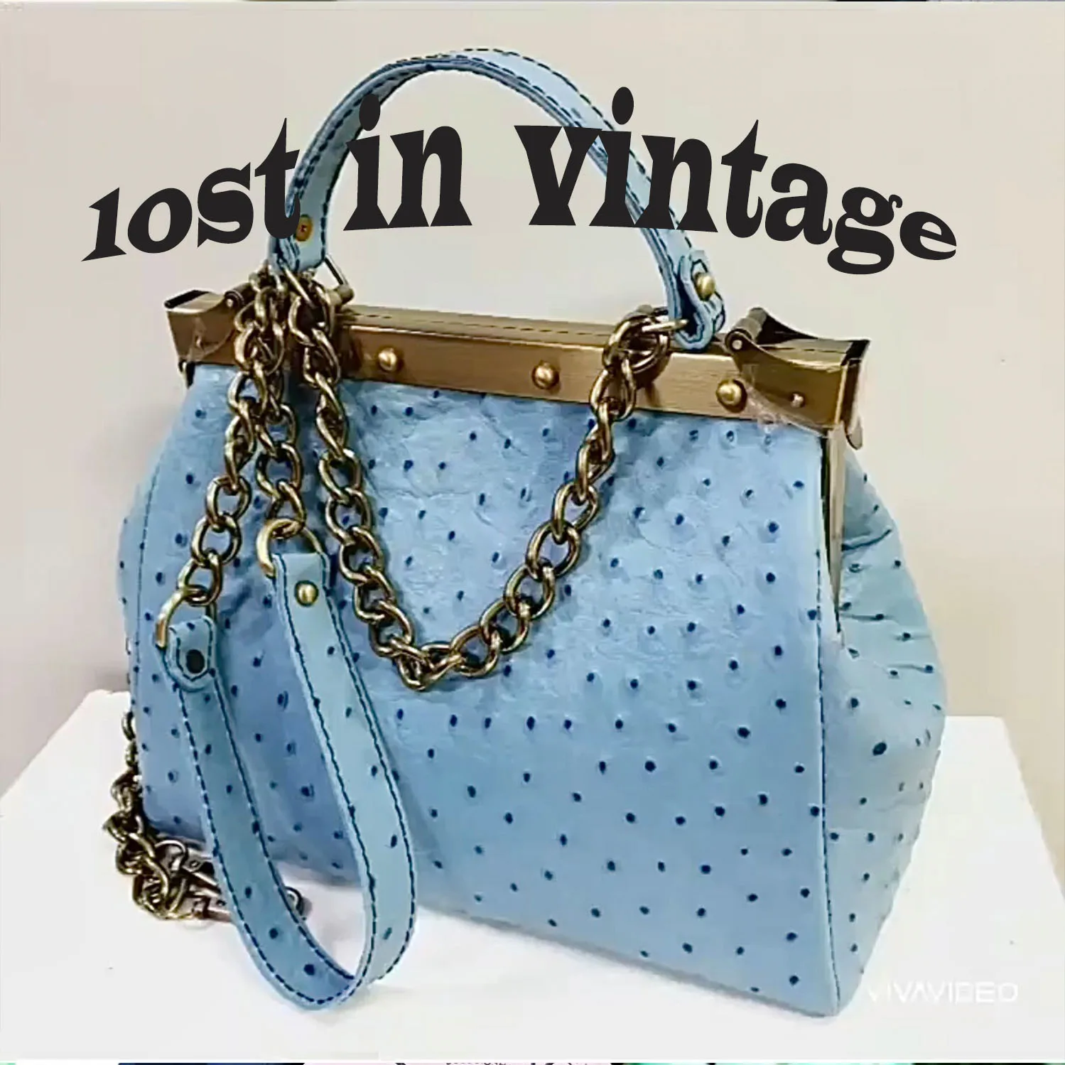 LOST IN VINTAG Ostrich Textured Leather Bags Ball Party Clutch Bronze Fittings Handbag Proudly Carried In Hand 35x24x15cm - AliExpress Women's Handbags