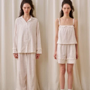 Muabomb Spring Summer New Sweet Floral Pure Cotton Sleepwear Set Women's Loose Home Clothes Suitable for Outdoor Wear - AliExpress Women's Sleep & Lounge