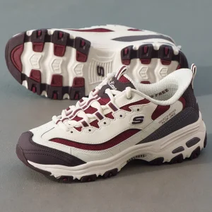 Skechers Women's Breathable Sports Casual Shoes, Comfortable Thick-Soled Dad Shoes, Panda Shoes 150537-Ntmt - AliExpress Sneakers