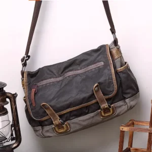 Men's Outdoor Single Shoulder Canvas Bag Motorcycle Crossbody Bag Retro Commuter Casual Mailman Bag - AliExpress Travel Bags