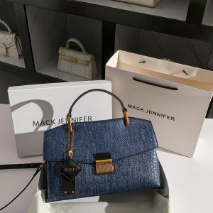 Ma Jennifer Blue Snake Print Tote Bag Faionable Handbag oulder Bag Women's Purse Casual Simple Sle Lo Bule Closure - AliExpress Women's Handbags