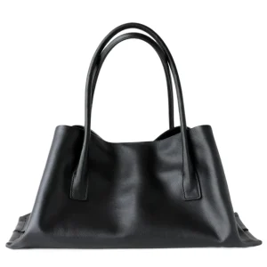 Euro Luxury Beige Black Color Large Capacity Trapeze Tote Full Grain Cowhide Leather Women Handbag Huge Commuter Tall Ladies - AliExpress Women's Handbags