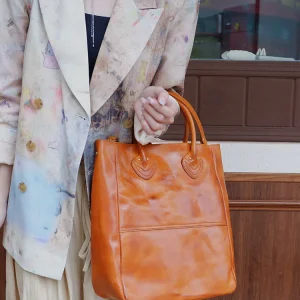 Outdoor designers handmade vegetable tanned cowhide women's tote bag weekend party genuine leather shoulder crossbody bag - AliExpress Women's Handbags
