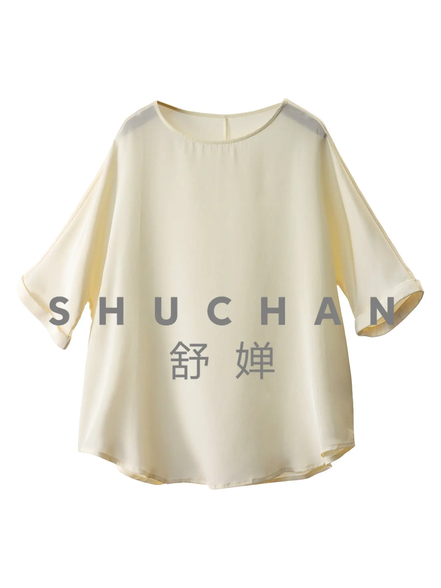92% Natural Silk Blouse Summer Loose Cut Five-quarter Sleeve Shirt Women 59L7 Blusas Femininas Elegantes - AliExpress Shirts & Blouses