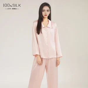 High Quality 2024 New 16Momme Women's Real Silk Pajamas Suit 100% Home Wear up and down Two-Piece Set plus Size - AliExpress Women's Sleep & Lounge
