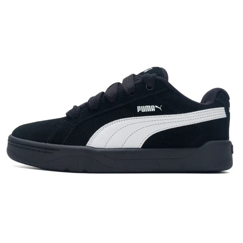 Puma black thick-soled women's sneakers with widened flat laces, low-top sports casual shoes 400707-25 - AliExpress Sneakers