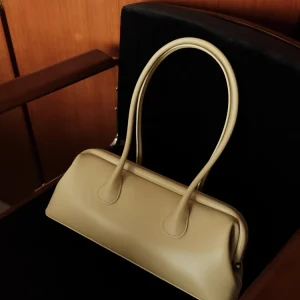 Fashion Retro Long Pillow Bag Genuine Leather Women Tote BagHandbag Simple Real Leather Lady Underarm Shoulder Bag - AliExpress Women's Handbags