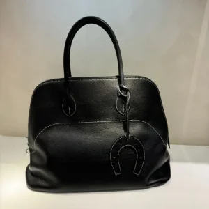 Light Luxury High-end Hand-stitched Bowling Handbag, First-layer Cowhide Shell Bag, Large-capacity Commuter Versatile Bag - AliExpress Women's Handbags