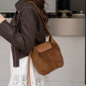 2025 Popular Frosted Leather Pumpkin Bag Autumn And Winter New Fashion Soft Leather Niche High-End Shoulder Crossbody Bag - AliExpress Women's Handbags