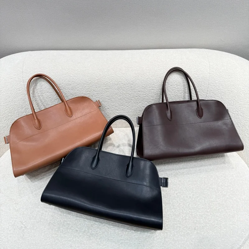 Unisex saddle leather all steel hardware inner sheepskin single shoulder large capacity hand-held horizontal bag - AliExpress Women's Handbags