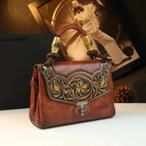 Women's Bag Embossed Portable Genuine Leather Handbags Carving Shoulder Ethnic Style Bags Crossbody Bags - AliExpress Women's Handbags