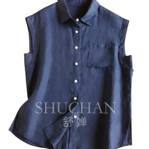 2026 Summer High Quality 100% Linen Art Bag Rotator Sleeve Shirt Women's 72L2  Womens Tops - AliExpress Shirts & Blouses
