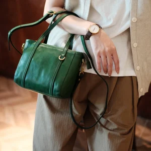 weekend party luxury high quality genuine leather women's small handbag simple vintage real cow leather shoulder crossbody bag - AliExpress Women's Handbags