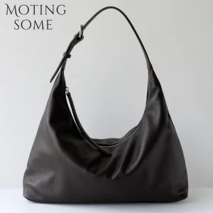 MOTINGSOME Soft Full Grain Leather Bags Woman Hobos Bag 2026 New in Minimalism Shoulder Handbag Large Capacity Messenger Tote - AliExpress Women's Handbags