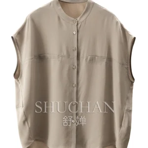 Loose Silk Jianhong Crepe Bag, Rotator Sleeve Stand-up Collar Shirt, Women's  Blusas Mujer De Moda 2026 Verano Elegantes - AliExpress Shirts & Blouses